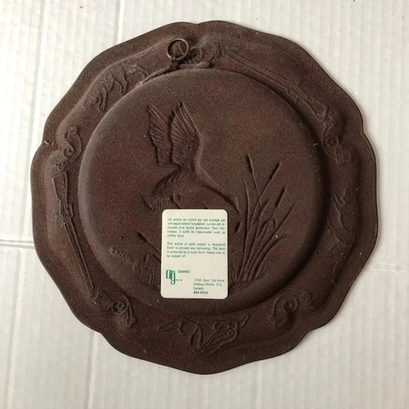Vtg Gilbert Giles Copper  Decor Plate - Picture 6 of 9